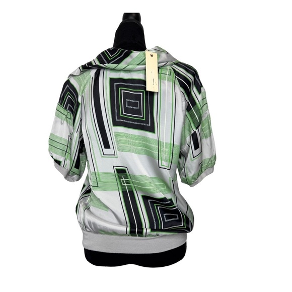 Diesel Geometric Retro Top Green - Picture 3 of 13